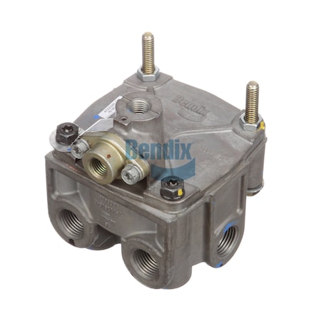 Bendix Valve, Relay, Brake, R-12Dc, W/ Biased Double Check, 4 Psi, 1/2 Horix Del, 3/8 Vert Del, None 1 800481